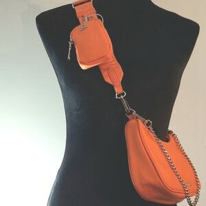 Steve Madden 3-Way Crossbody Shoulder Top Handle with Detachable Pouch BVITAL-T